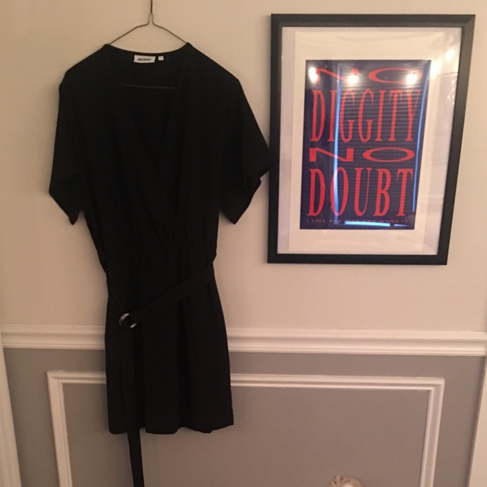 The Perfect Black Wrap Dress by WEEKDAY